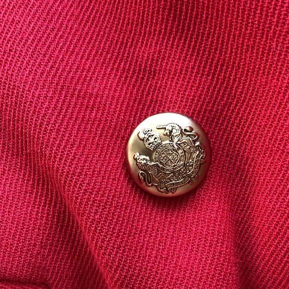 Vintage Lauren Ralph Lauren Double Breasted Red Blazer - 12P - Picture 4 of 8